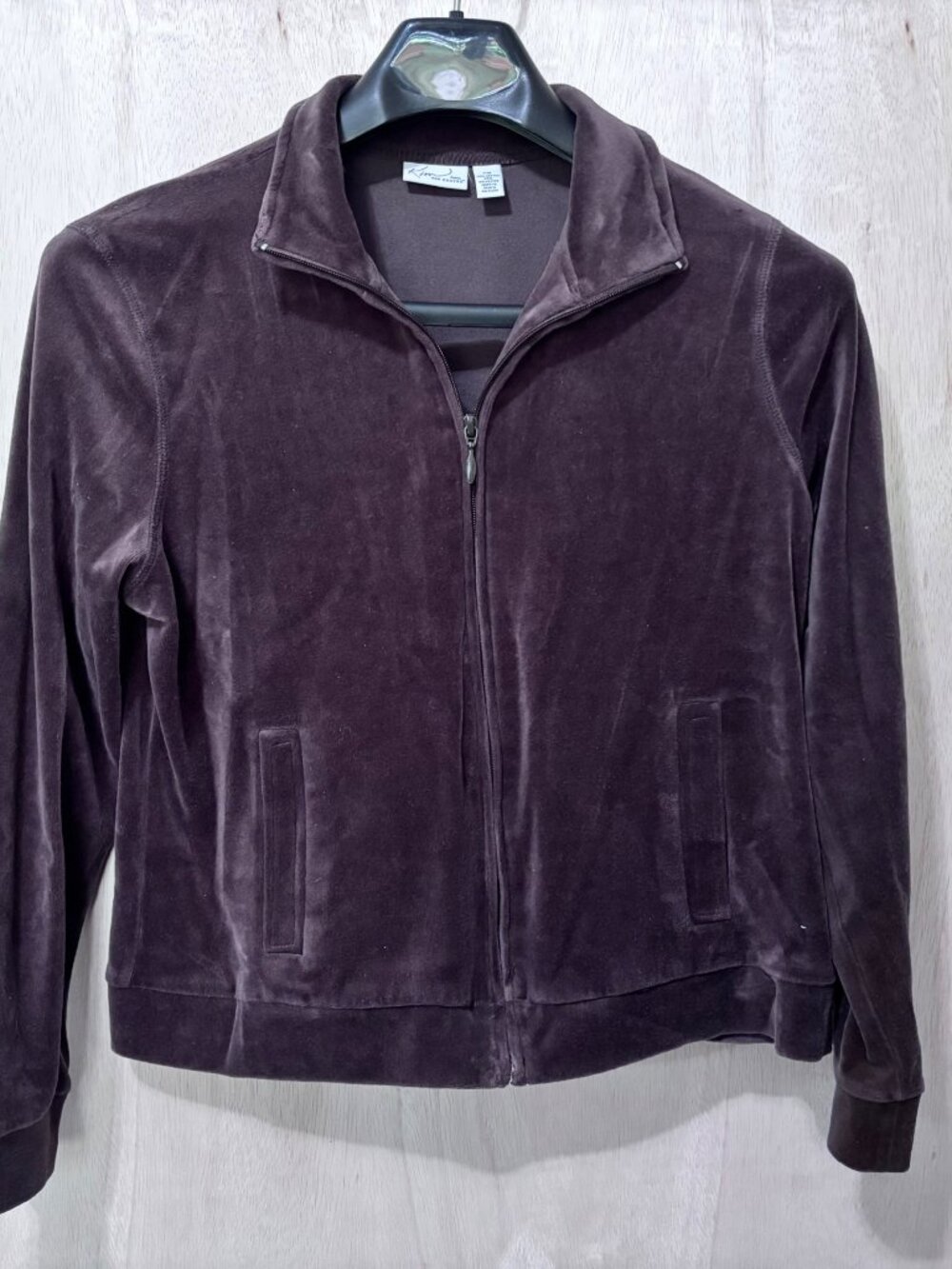 Kim Rogers Petite Brown Velour Jacket